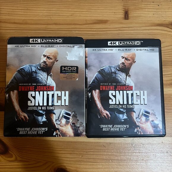 Snitch (4K Ultra HD, Blu-ray, No Digital, w/Slipcover) Used Good - $12 - Picture 1 of 4